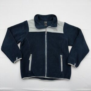 The North Face Denali Polartec Fleece‎ Jacket Youth Girls XL 18 Blue Full Zip